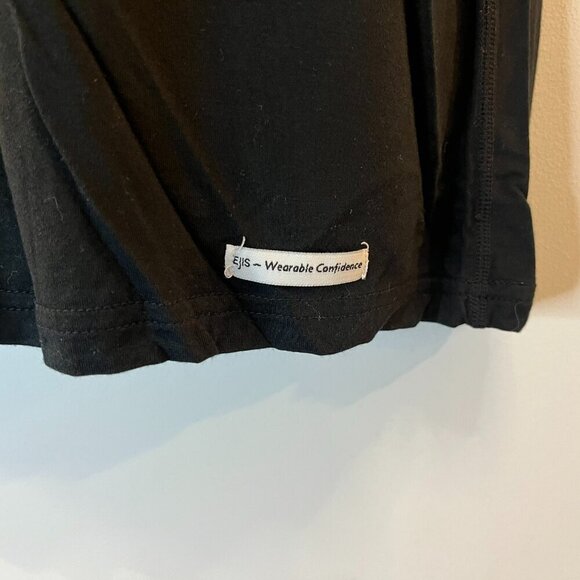 EJIS Men's Crew Neck Micro Modal Sweat Proof Black Undershirt - Size Large - Picture 3 of 5